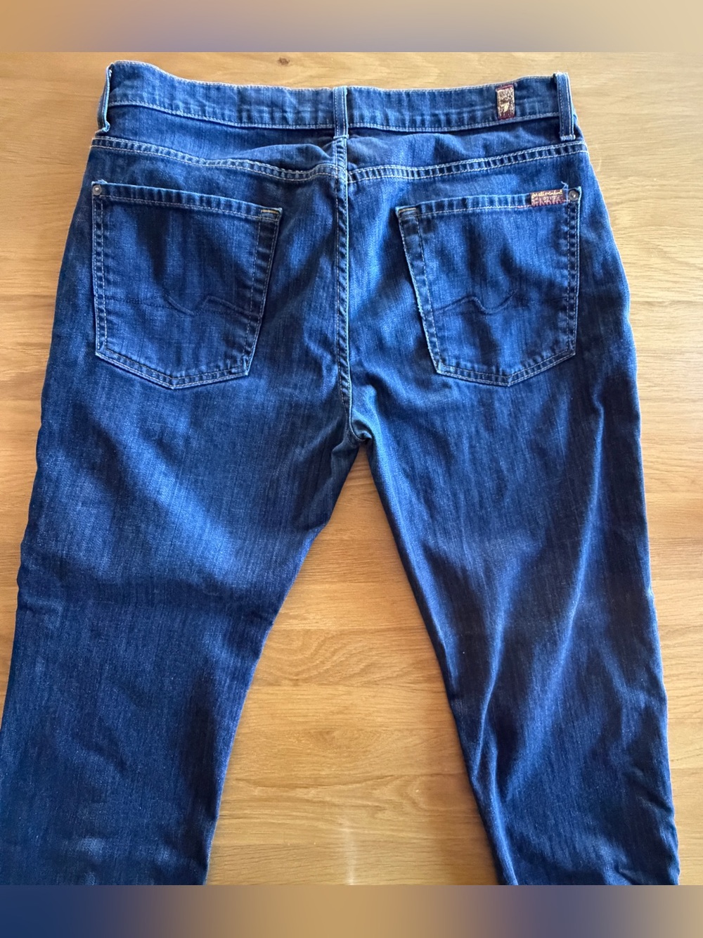 7 For All Mankind Men’s Boyfriend Jeans in Indigo Blue